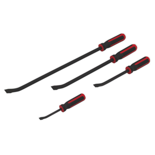 Sealey Angled Pry Bar Set 4pc Heavy-Duty AK9105