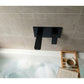 Baridi Wall Mounting Basin Mixer Tap, Square - Matt Black DH397