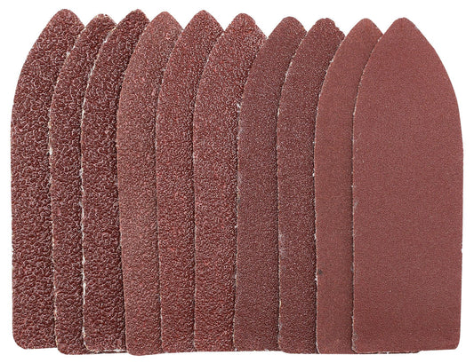 1x Pack Of 10 Draper 120 Grit Hook & Loop Finger Sander Sheets - 67 x 67 x 22mm