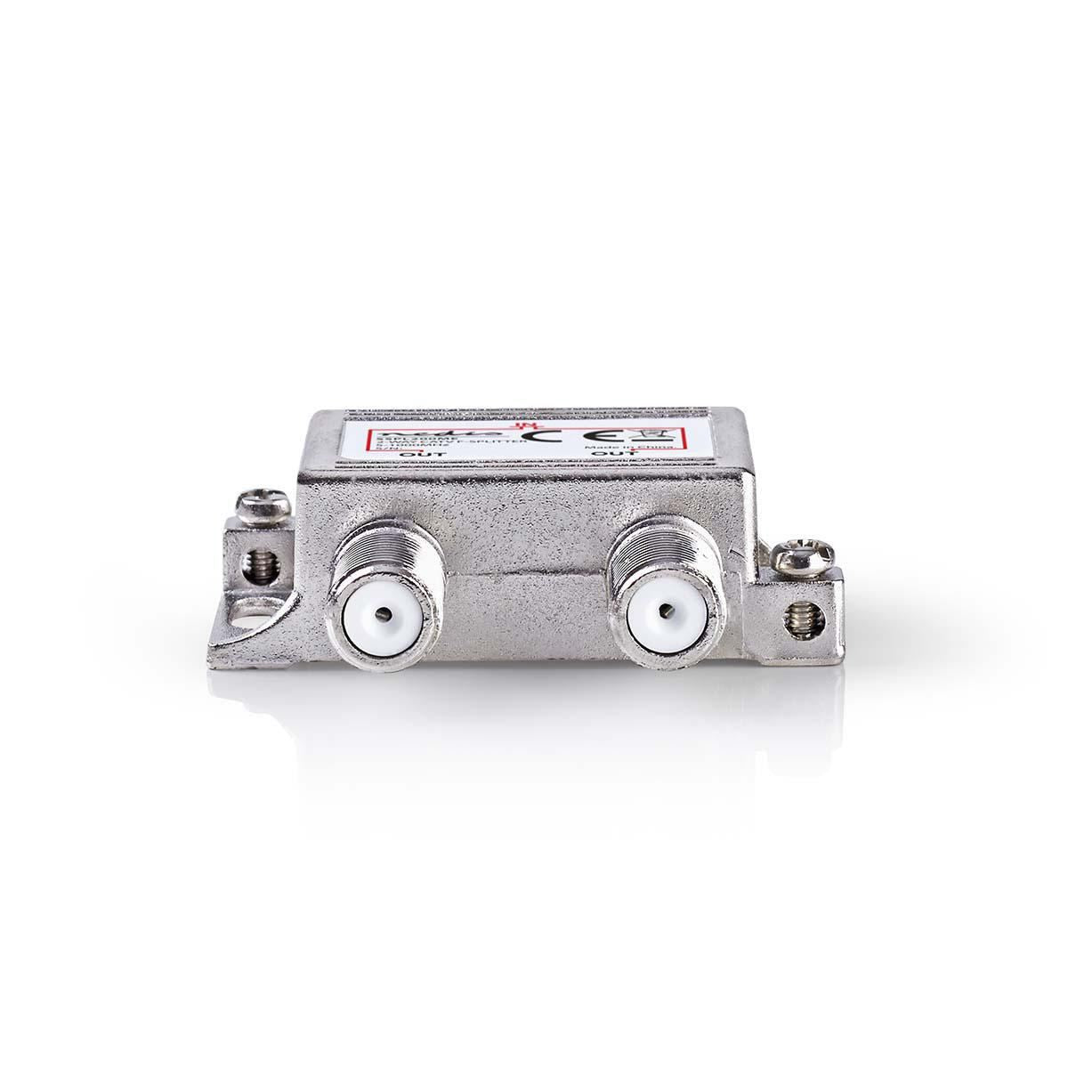 Nedis CATV F-Splitter Max 4.2 dB gain 5 to 1000 MHz 2 Outputs - SSPL200ME