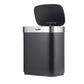 Baridi Sensor Bin 50L - Black/Stainless Steel DH281