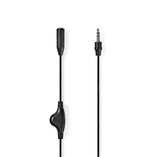 Nedis Stereo Audio Cable 3.5mm Male 3.5mm Female Nickel Plated 1m Round