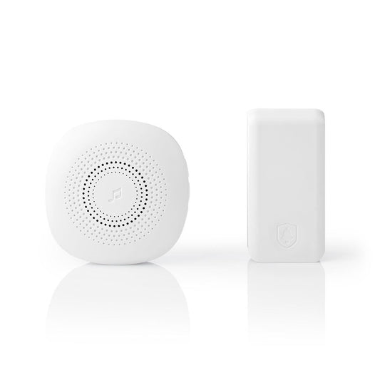 Nedis Wireless Doorbell Set Mains Powered 36 Melodies 1 Receiver White
