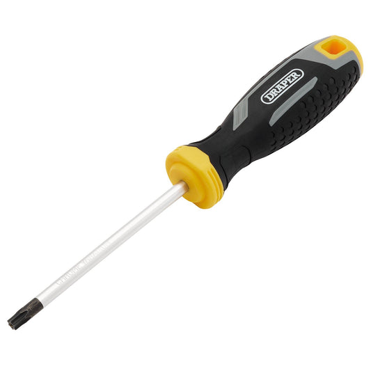 Draper TX-STAR Tamperproof Soft Grip Screwdriver, T30H x 100mm