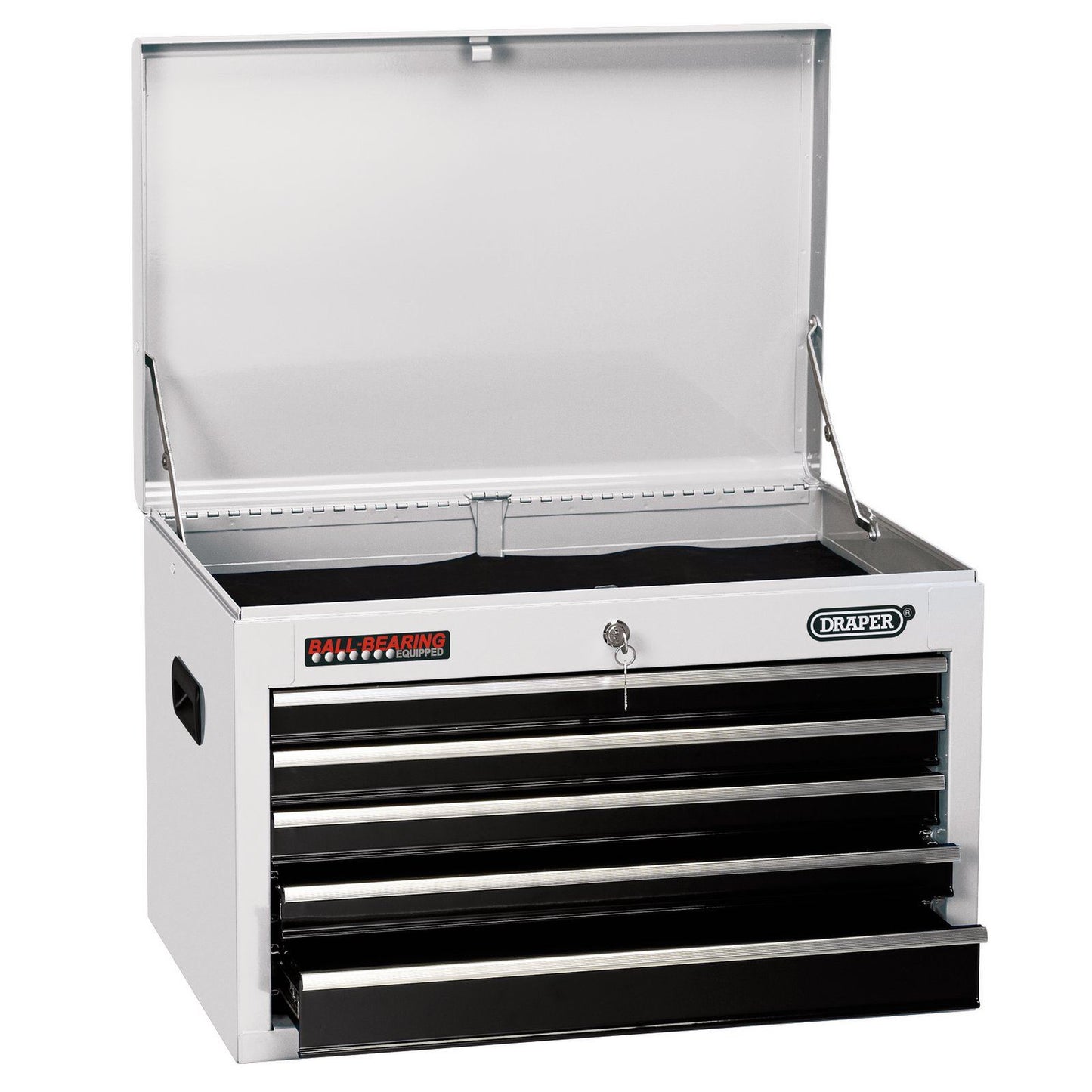 Draper 26" Tool Chest 5 Drawer White Ball Bearing Runners 35738