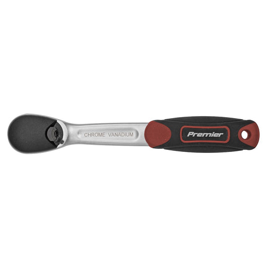 Sealey Ratchet Wrench 1/4"Sq Drive Dust-Free Push Rev - Platinum AK8976