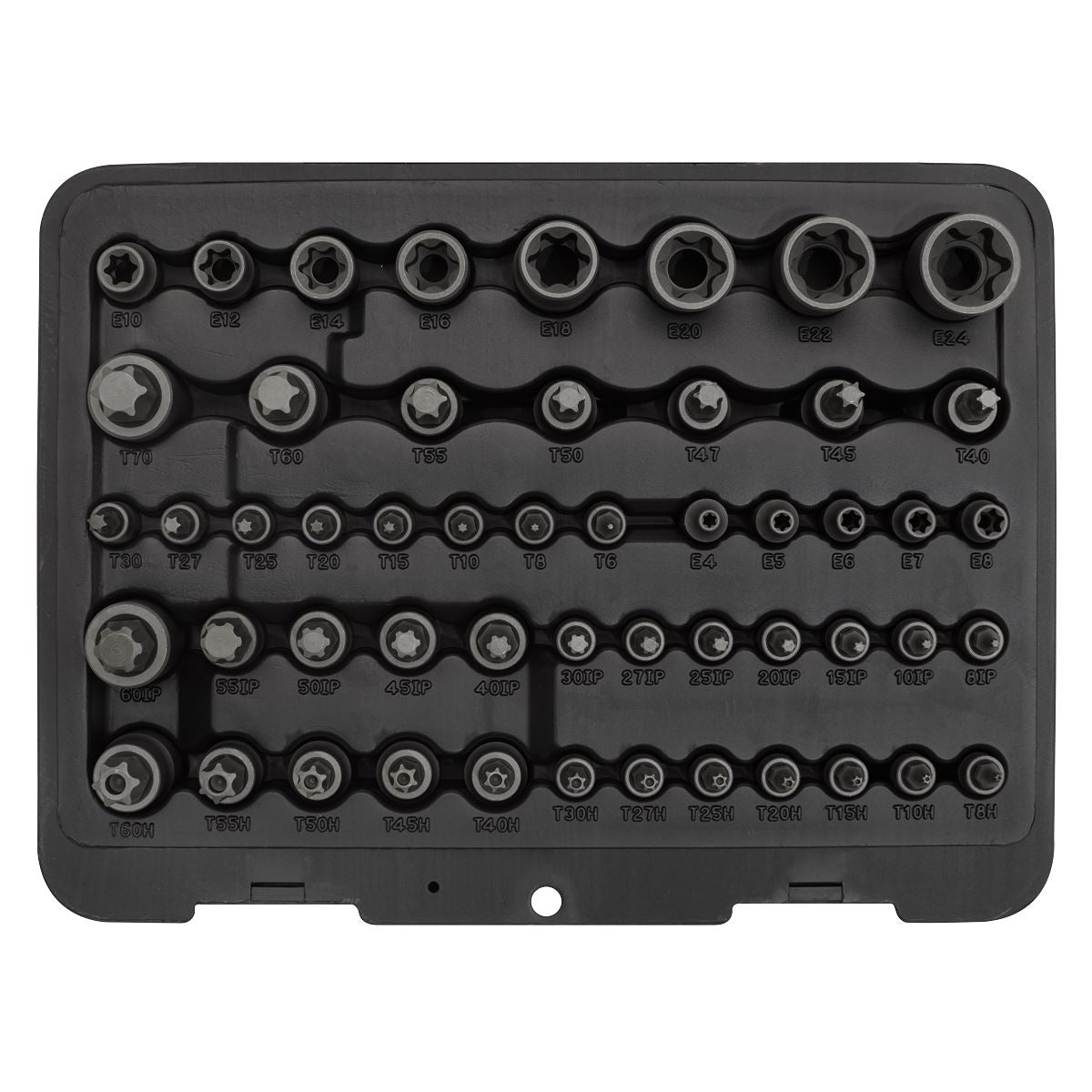 Sealey TRX-Star* Master Socket Set 52pc 1/4", 3/8" & 1/2"Sq Drive AK6199
