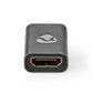 Nedis Coupler Input HDMI Female Output HDMI Female Gold Plated Gunmetal Grey - CVTB34900GY