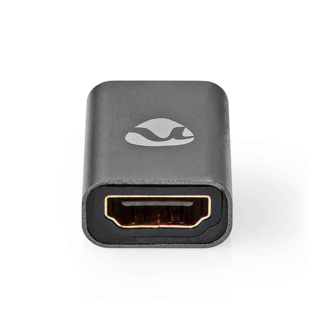 Nedis Coupler Input HDMI Female Output HDMI Female Gold Plated Gunmetal Grey - CVTB34900GY