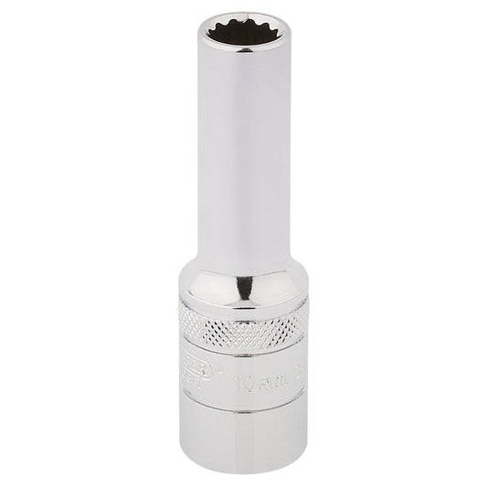 Draper Expert Quality 1/2" Square Drive Hi-Torq 12 Point Deep Socket - 10mm - 33730