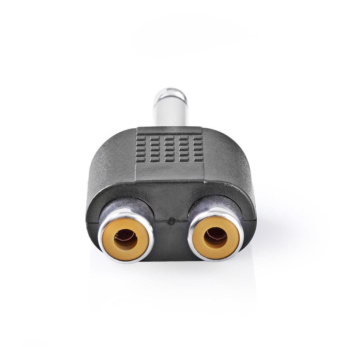 Nedis Mono Audio Adapter 6.35mm Male to 2x RCA Female 10 pieces Black