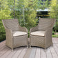 Sealey Dellonda Chester Rattan Wicker Garden Dining Chairs with Cushion, Brown DG64