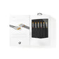 Composite Video Cable 3x RCA Male to 3x RCA Male Gun Metal Grey Braided Cable - CVTB24300GY20