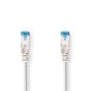 Nedis CAT6a SF/UTP Network Cable RJ45 Male to RJ45 Male 5m White
