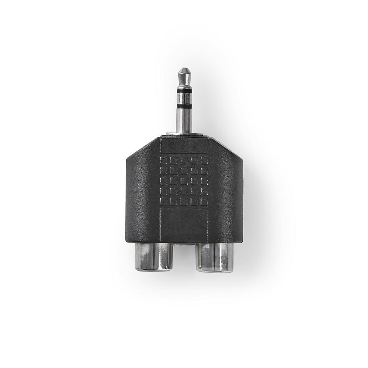 Nedis Stereo Audio Adapter 3.5mm Male to 2x RCA Female 10 pieces Black