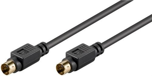 Goobay S-Video connection cable 2m Mini-DIN 4 male (S-Video) to Mini-DIN 4 male