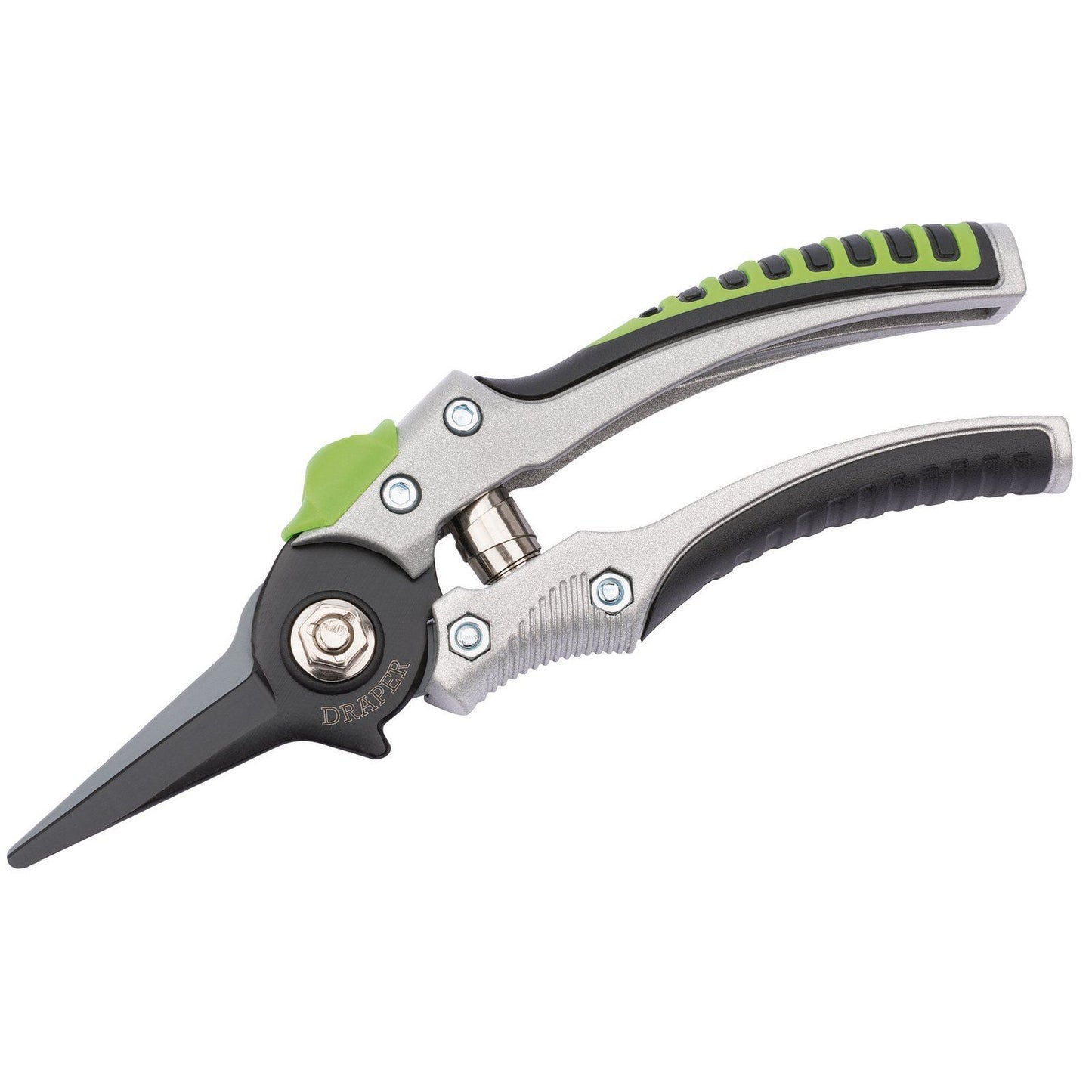 Draper 180mm Non-Slip Spring Loaded Garden Pruning Secateur. 36550