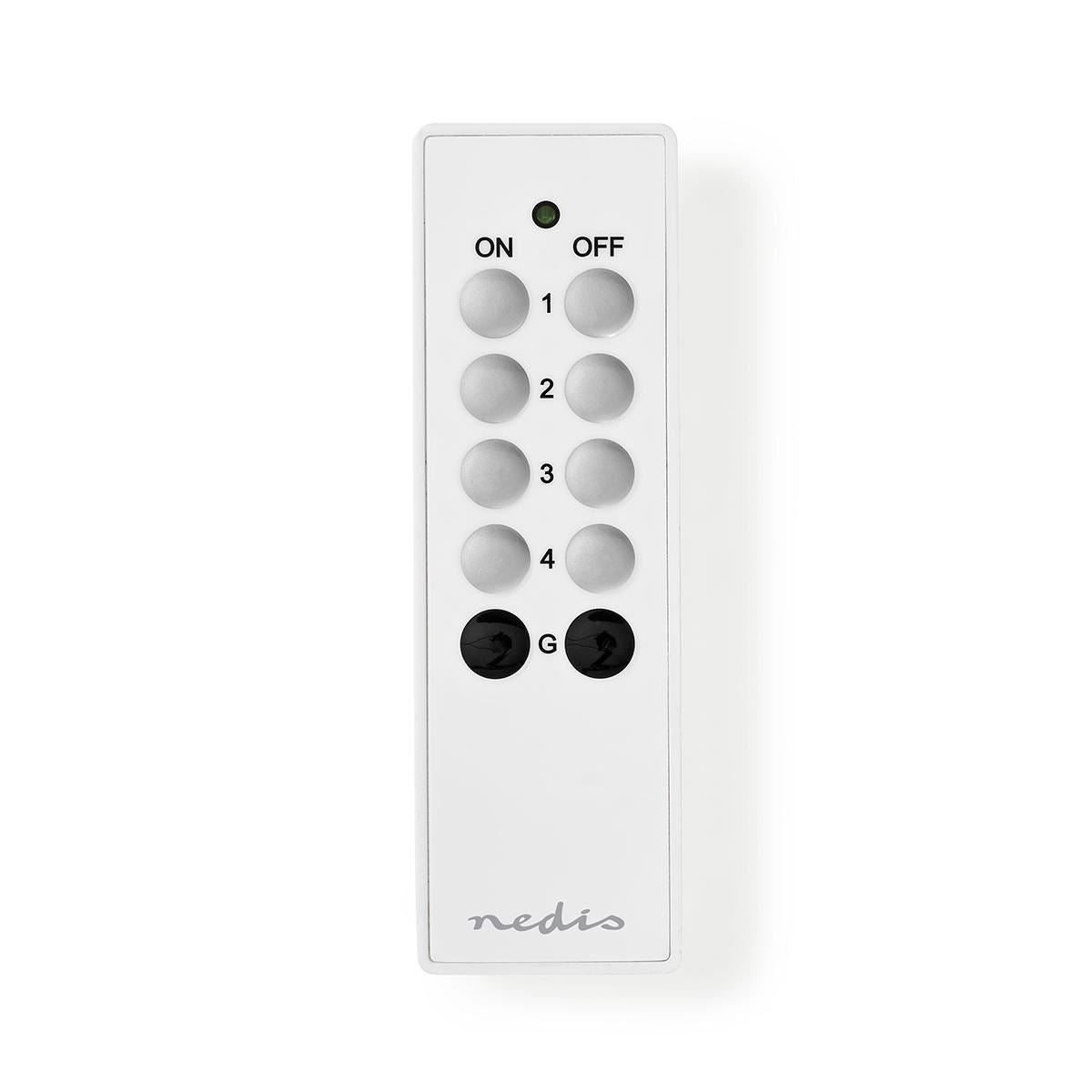 Nedis RF Remote 4 Channels Compatible with most  433.92MHz systems - RFRC410WT