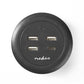 Nedis Fabric Desktop Family Charger 3x USB 2.1 A (Max.) 1x USB-C 30W PD Grey