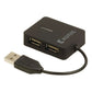 Konig 4-port USB 2.0 travel hub - UHUBU2410BK