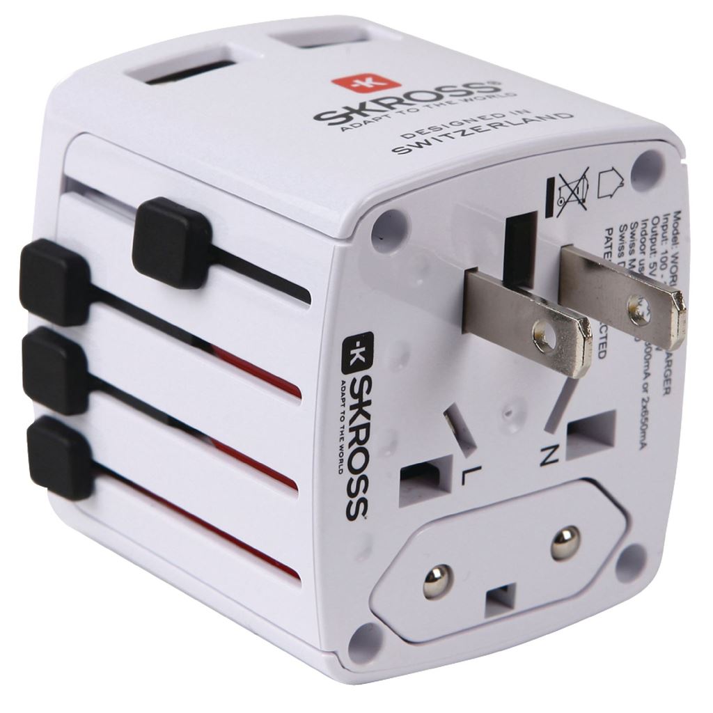 Skross Travel Adapter World USB Unearthed 1302320 Travel Adapter