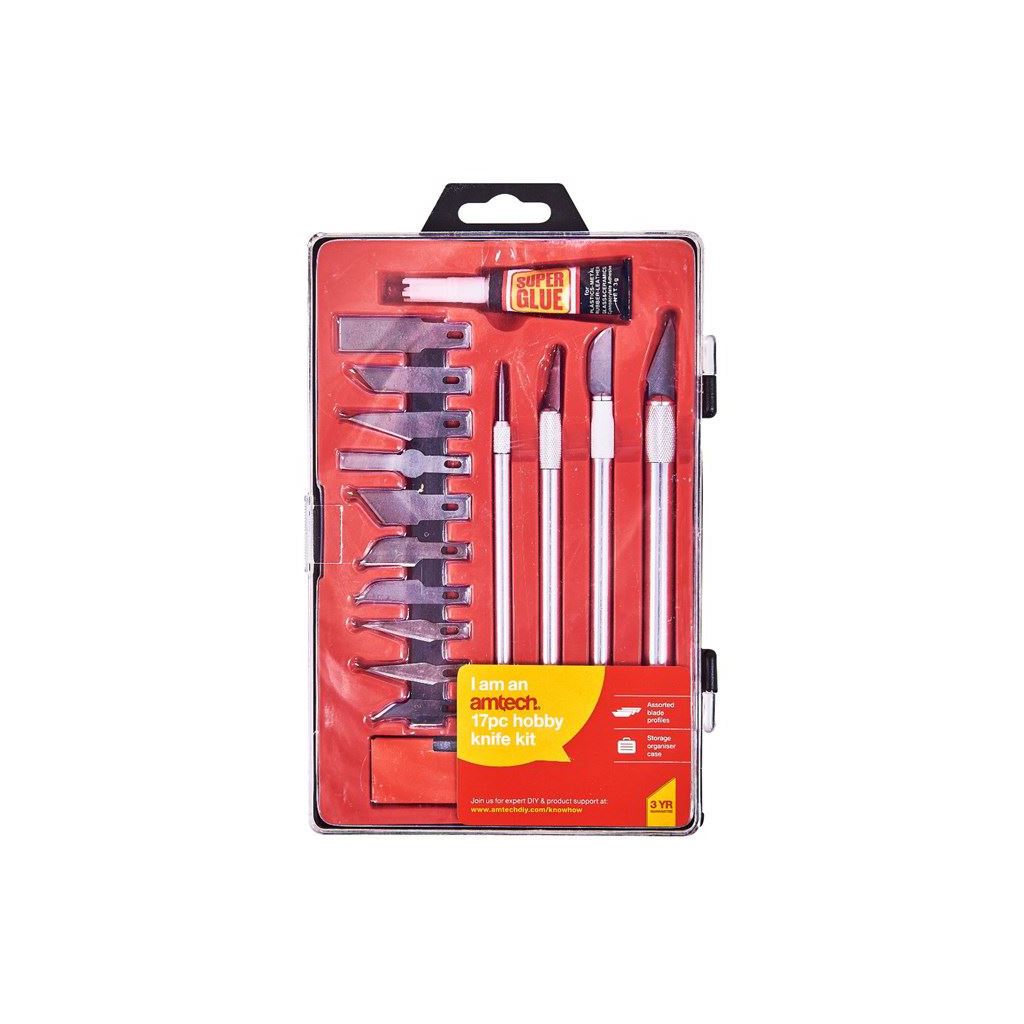 Amtech 17pc Hobby Knife Kit - S0495