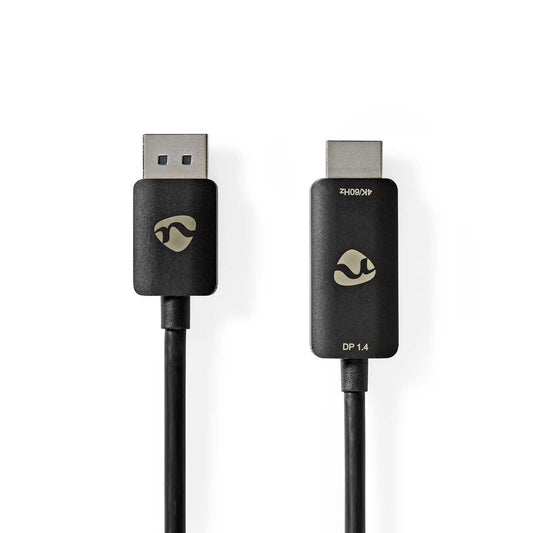 DisplayPort Adapter DisplayPort Male HDMI Connector 8K@30Hz Straight 1.80m TPE