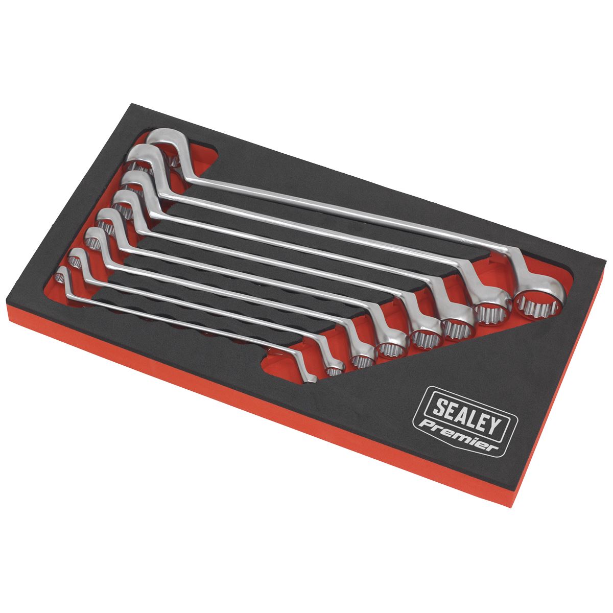 Sealey Offset Double End Ring Spanner Set 8pc Metric AK63257