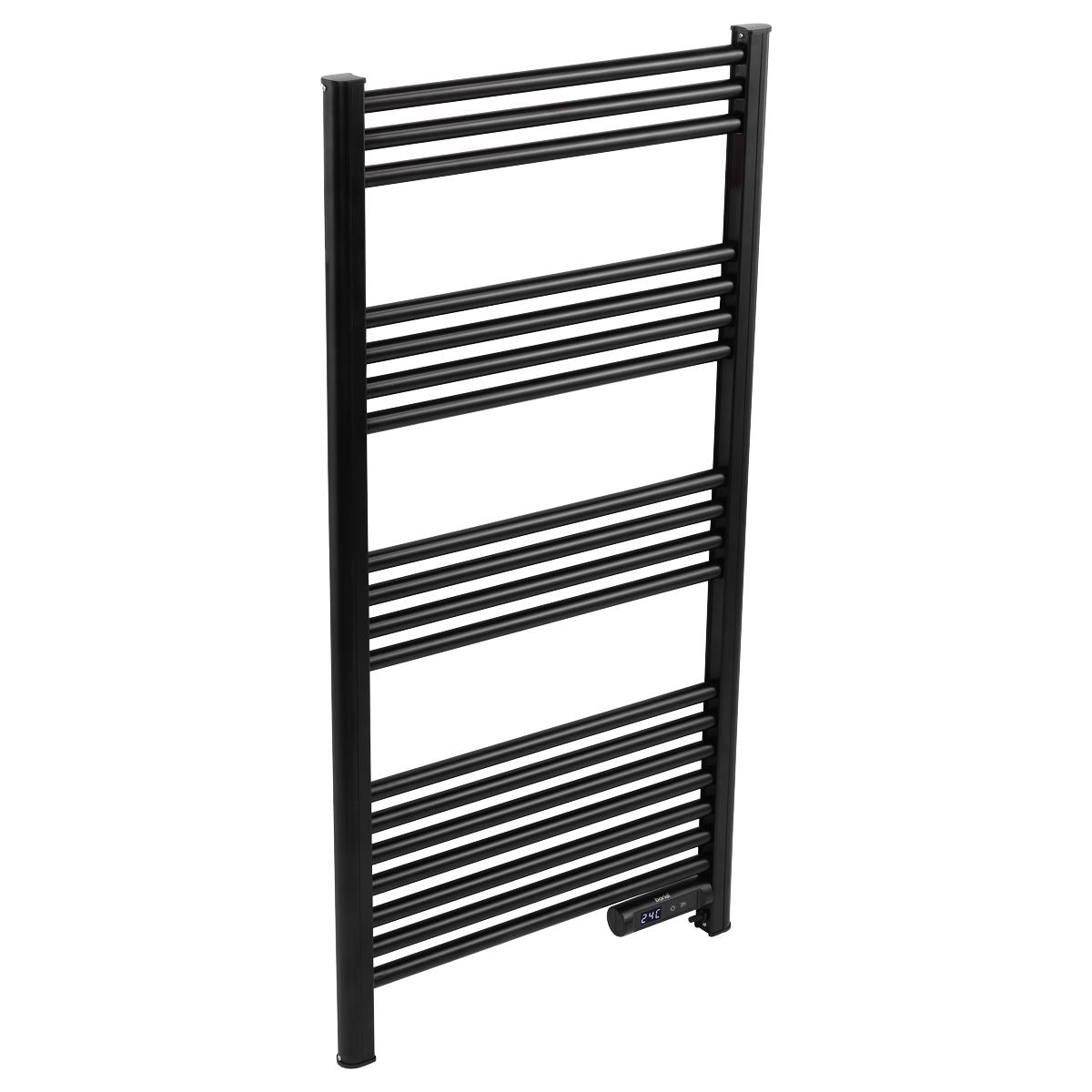 Baridi Electric Heated Towel Rail 1085 x 535mm with LED Display � Black DH371