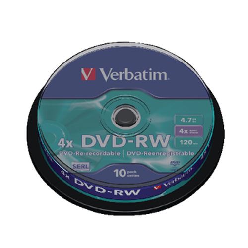 Verbatim 10x DVD-R 4.7 GB wide photo printable surface