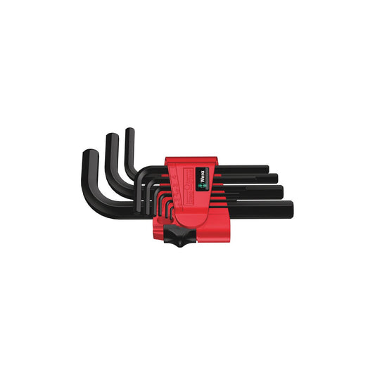 Wera 950/9Bmn Hex Key Set 1.5-10 Short Blacklaser 9Pc 021737