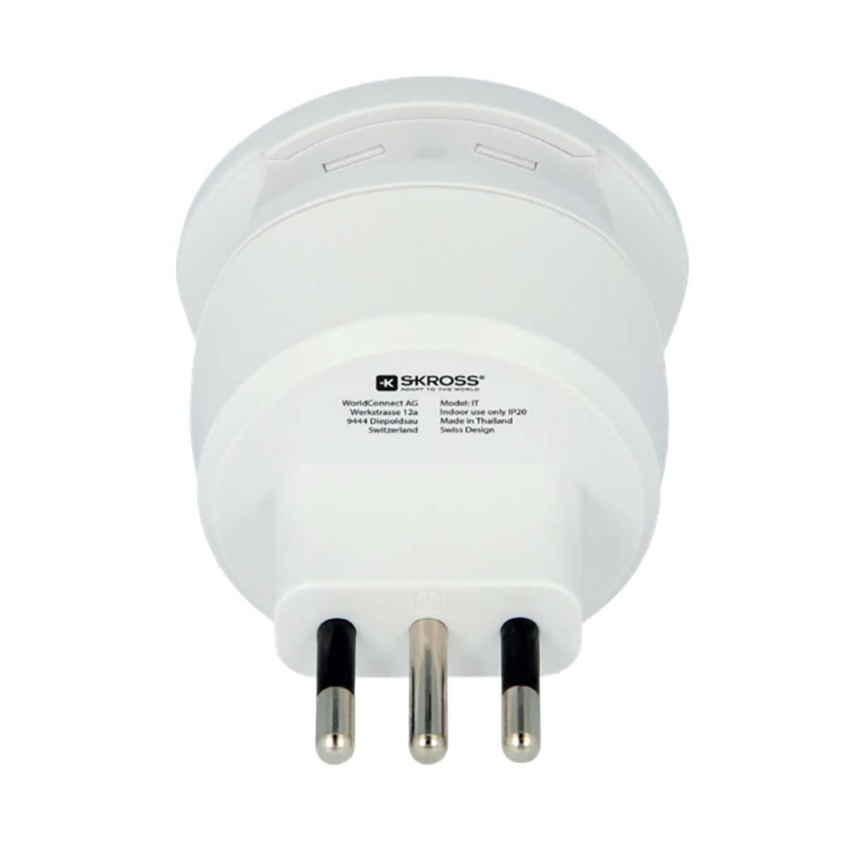Skross Travel Adapter Combo to World-to-Italy Earthed