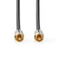 Nedis Digital Audio Cable RCA Male to RCA Male Gun Metal Grey Braided - CATB24170GY10