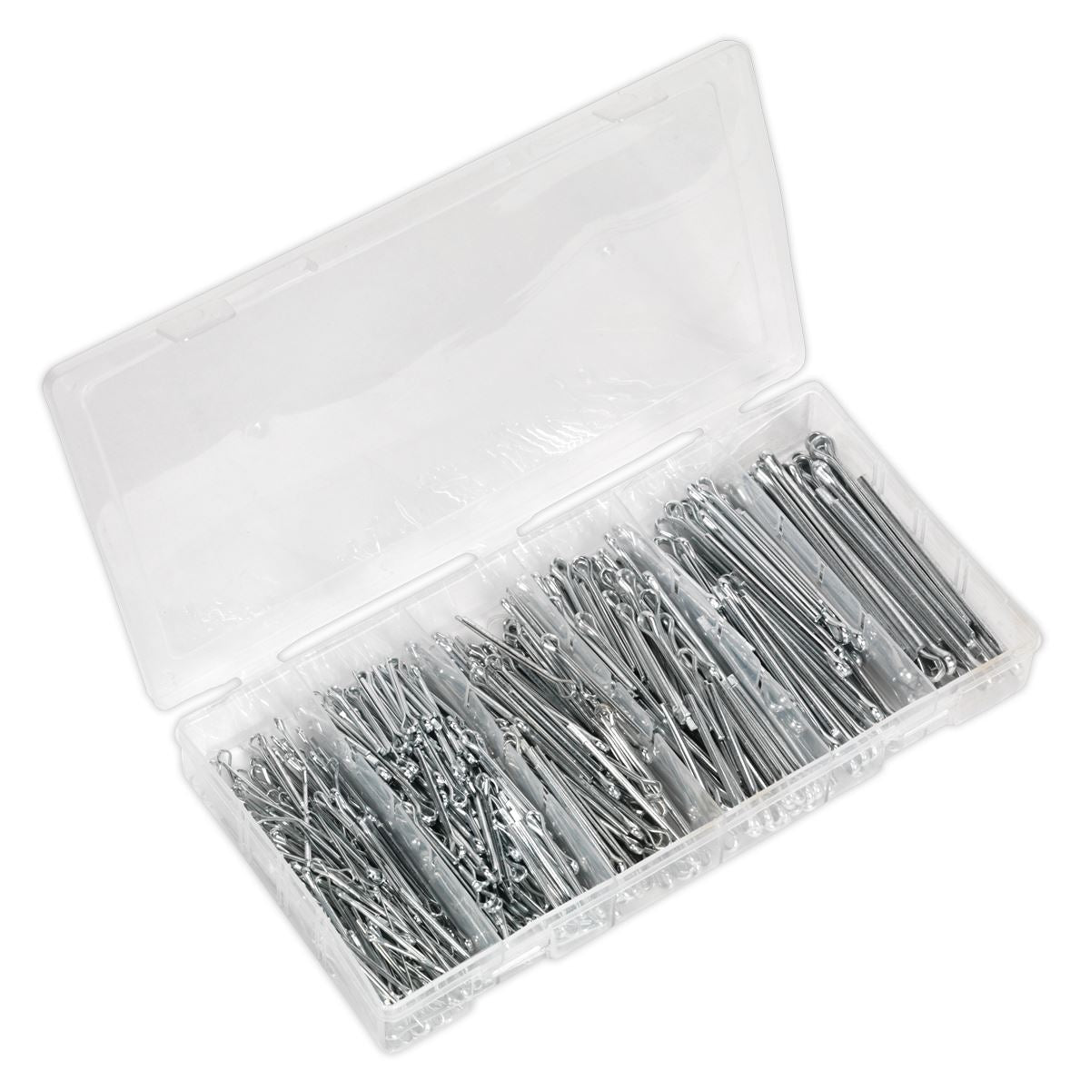 Sealey Split Pin Assortment 555pc Small Sizes Imperial & Metric AB001SP