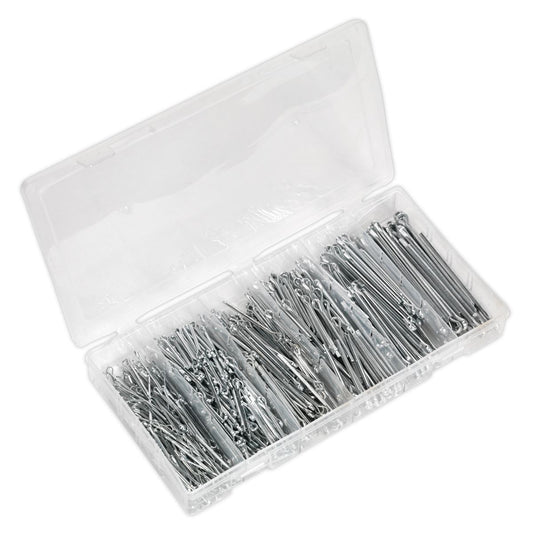 Sealey Split Pin Assortment 555pc Small Sizes Imperial & Metric AB001SP
