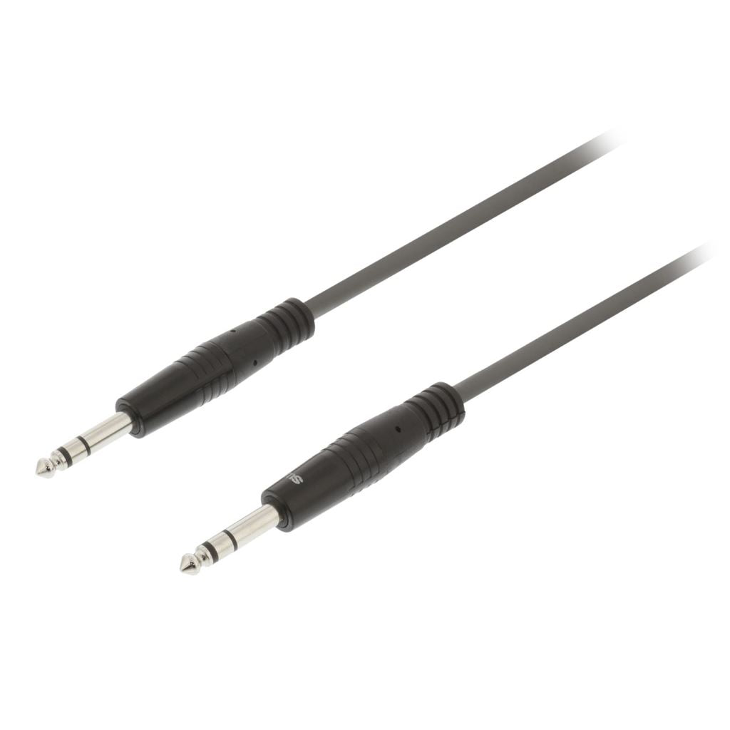 Sweex Stereo Audio Cable 6.35mm Male to 6.35mm Male 3m Dark Grey SWOP23020E30 - COTH23020GY30