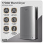Baridi Hand Dryer with HEPA Filter & Auto-Sensor 1750W/230V - Silver DH150