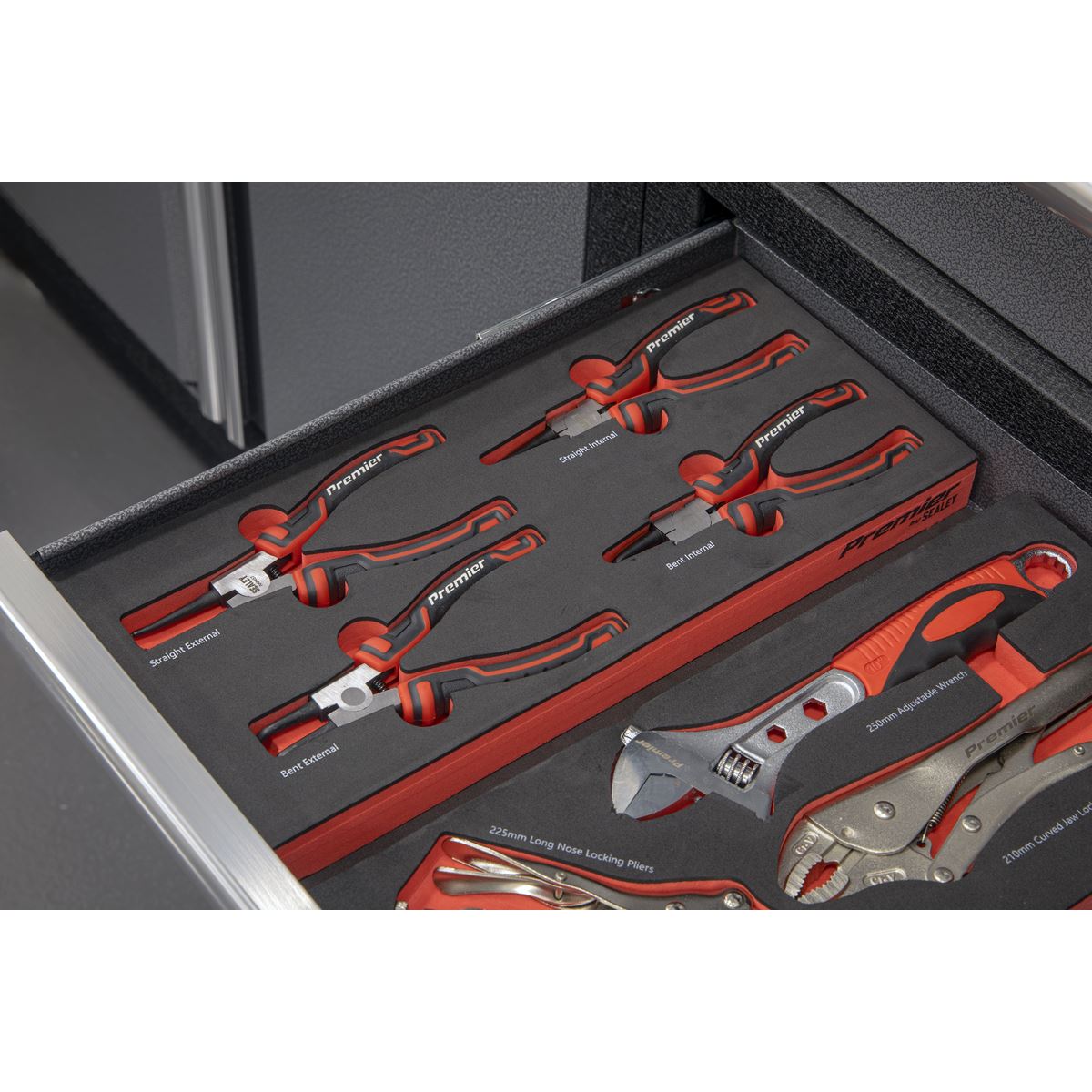 Sealey Premier Circlip Pliers Set with Tool Tray 4pc TBT57