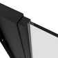 Baridi Side Panel for Sliding Shower Doors, 6mm Tempered Glass - Black DH297