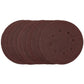 Draper Sanding Discs, 125mm, Hook & Loop, 80 Grit, (Pack of 10) SDHAL125 - 54755