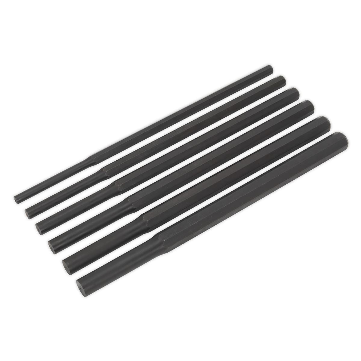 Sealey Parallel Pin Punch Set 6pc Heavy-Duty Metric AK91226