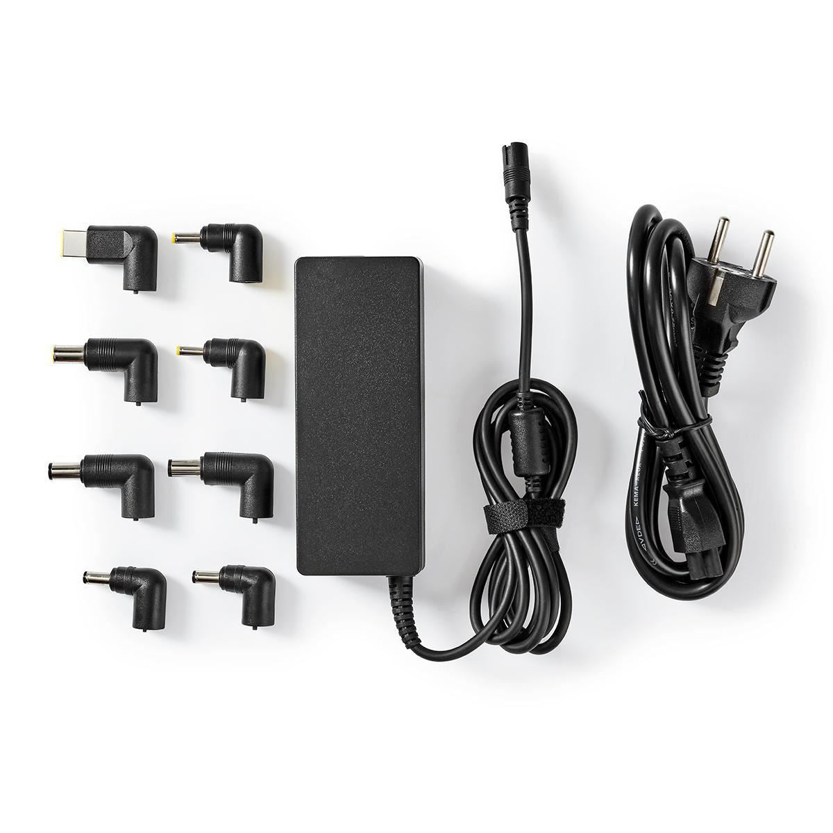 Nedis Notebook Adapter Universal 8 Connectors 90W Output 15V to 20V/6 A (Max.) - NBAU9001FBK