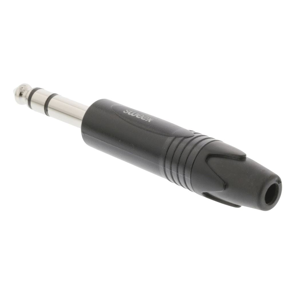 Sweex Stereo Connector 6.35mm Nickel-Plated Black SWOP23901B Connector/Plug - COTP23901BK