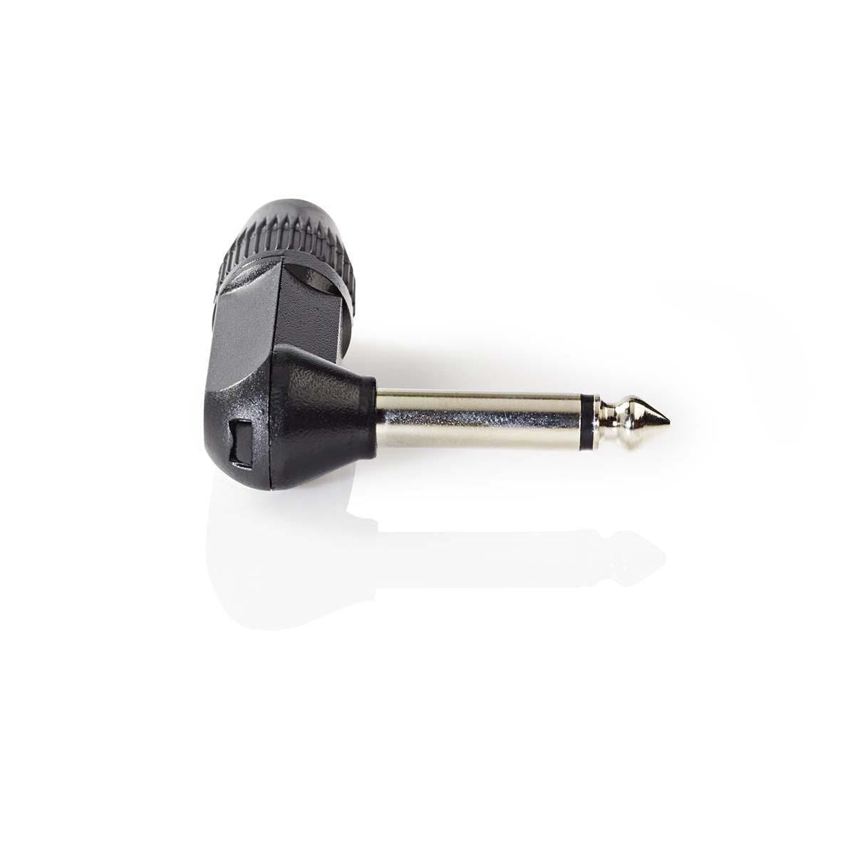 Nedis Audio Connector Mono 6.35mm Male Angled Black COTP23902BK