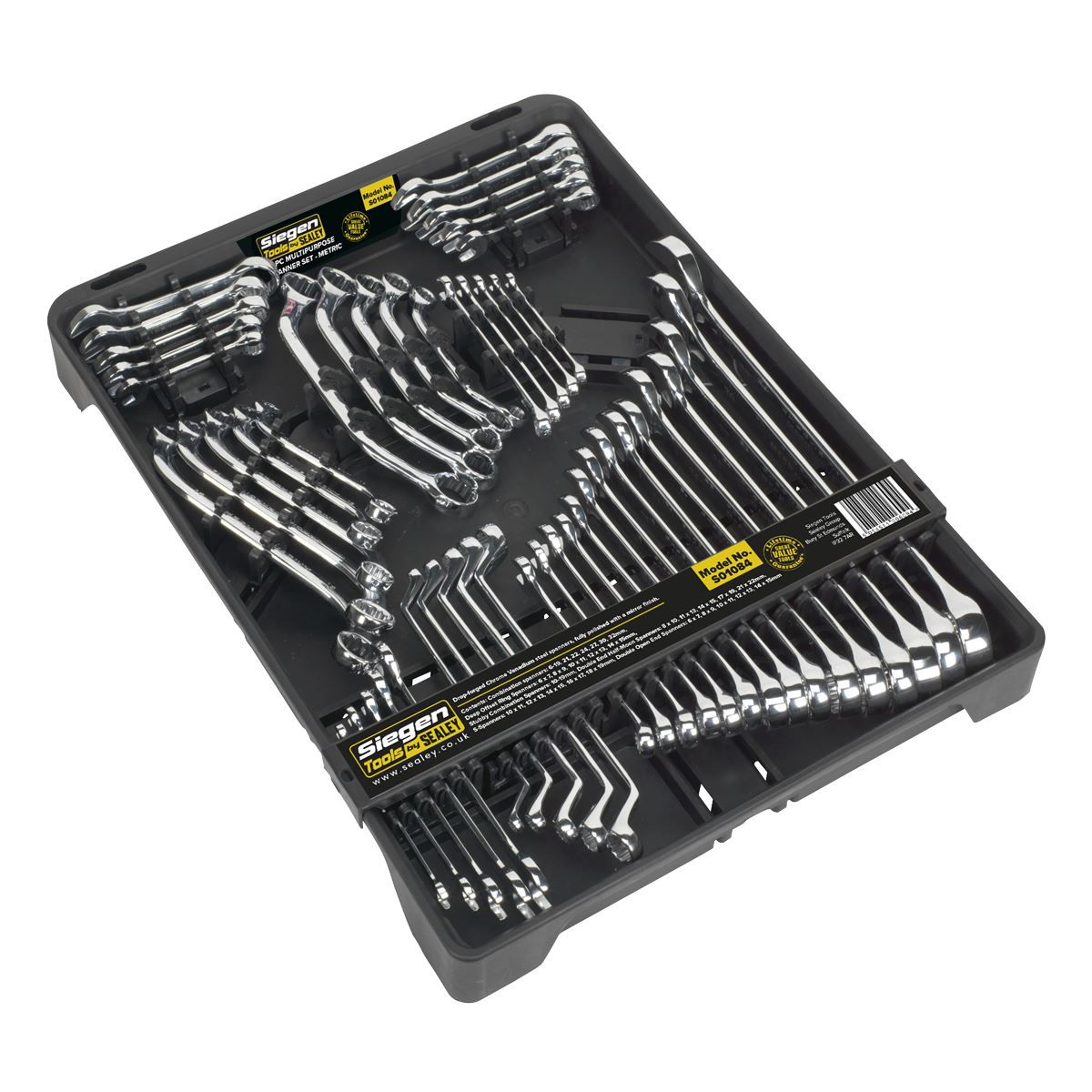 Sealey Multipurpose Spanner Set 50pc Metric S01084