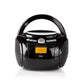 Nedis Boombox 9W Bluetooth® CD Player/FM Radio/USB/Aux Black