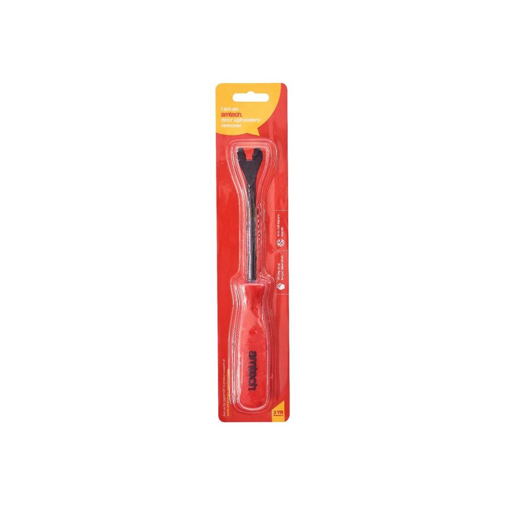 Car Door Upholstery Trim Clip Remover Plastic Fastener Steel Shaft Pry Bar Tool - S2750
