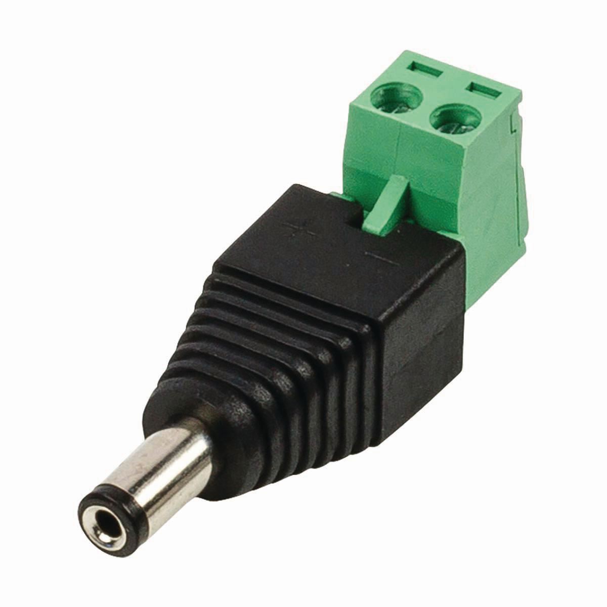 Nedis CCTV Security Connector 2-Wire to Male DC 5,5 x 2,1mm CCTVCM10BK5 - CCTVCM11BK5