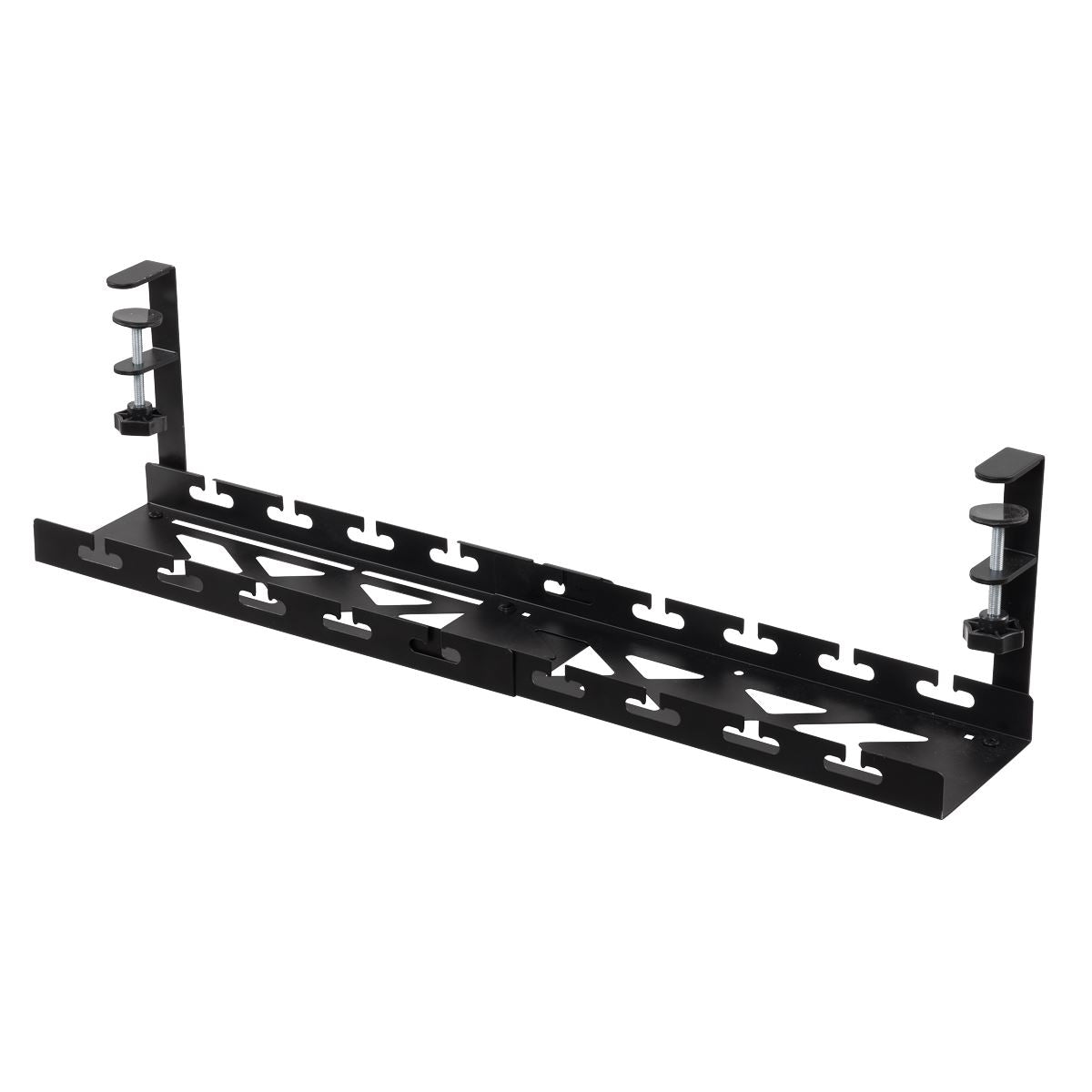Dellonda Extendable Cable Management Tray 435/730 x 130 x 190 - Black DH276