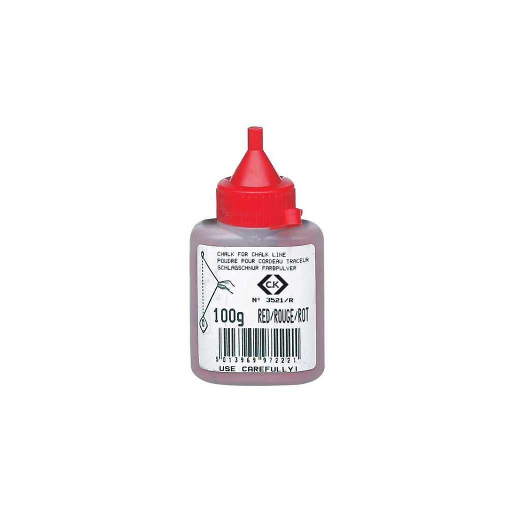 CK Tools Chalk Powder Red 100g T3521R 100